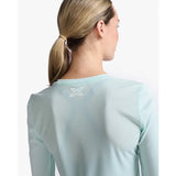 2XU AERO LONG SLEEVE Glacier/White Reflective