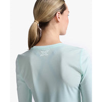 2XU AERO LONG SLEEVE Glacier/White Reflective