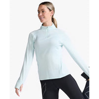 2XU IGNITION 1/4 ZIP Glacier/White Reflective