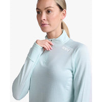 2XU IGNITION 1/4 ZIP Glacier/White Reflective