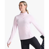 2XU IGNITION 1/4 ZIP Quartz/White Reflective