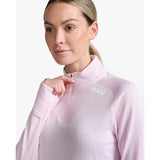 2XU IGNITION 1/4 ZIP Quartz/White Reflective