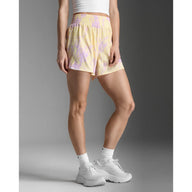 2XU AERO HI-RISE 4 INCH SHORTS Pixel Lemon/White Reflective