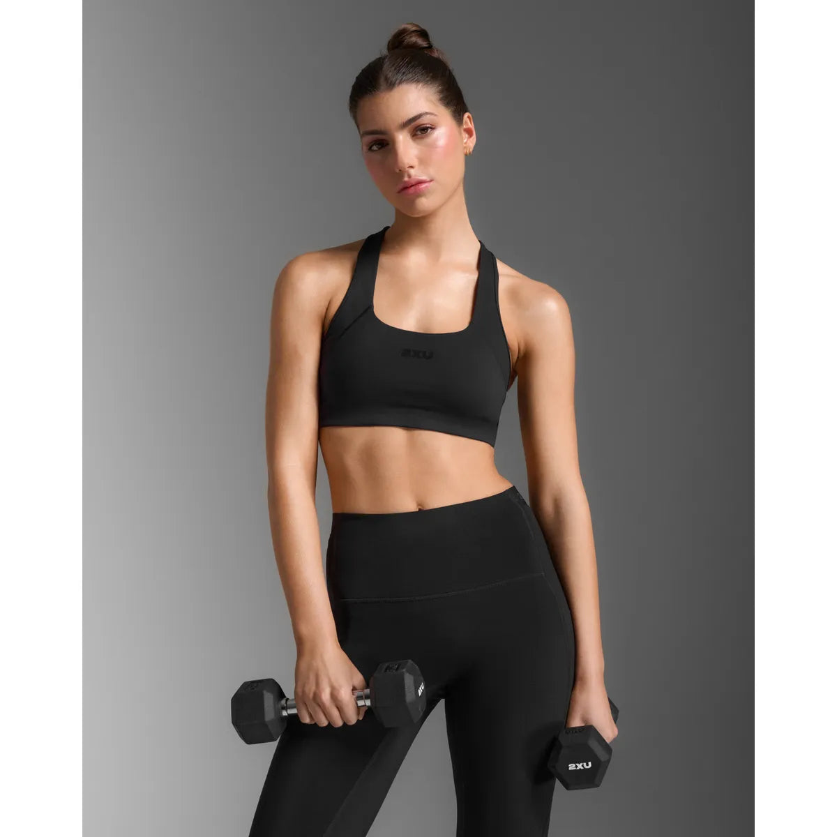 2XU FORM RACERBACK MEDIUM IMPACT BRA Black/Black