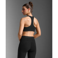 2XU FORM RACERBACK MEDIUM IMPACT BRA Black/Black