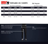 Gorilla Wear Portland 2-In-1 Shorts, black