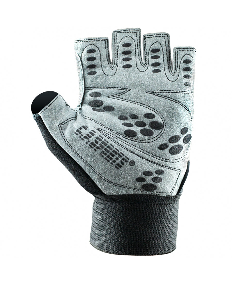 C.P Sports Wrist Wrap Glove, black/white