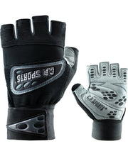 C.P Sports Wrist Wrap Glove, black/white