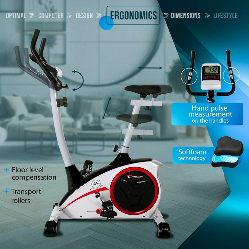 Christopeit Top Sport AL1 Motionscykel Exercise Bike Silver edt.