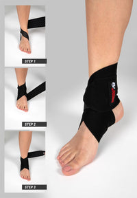 Gorilla Wear Ankle Wraps, black