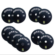 Master Fitness Master Bumper Set Ski Alpine 120 kg Viktskivor – Elitklassade vikter för seriös styrketräning