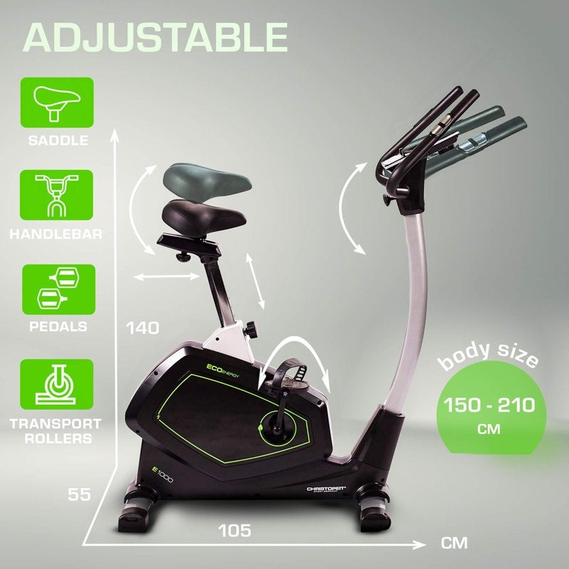 Christopeit Top Sport ECO 1000 Ergometer- Motionscykel
