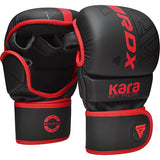 RDX F6 MMA & GRAPPLINGHANDSKAR - Svart / Röd