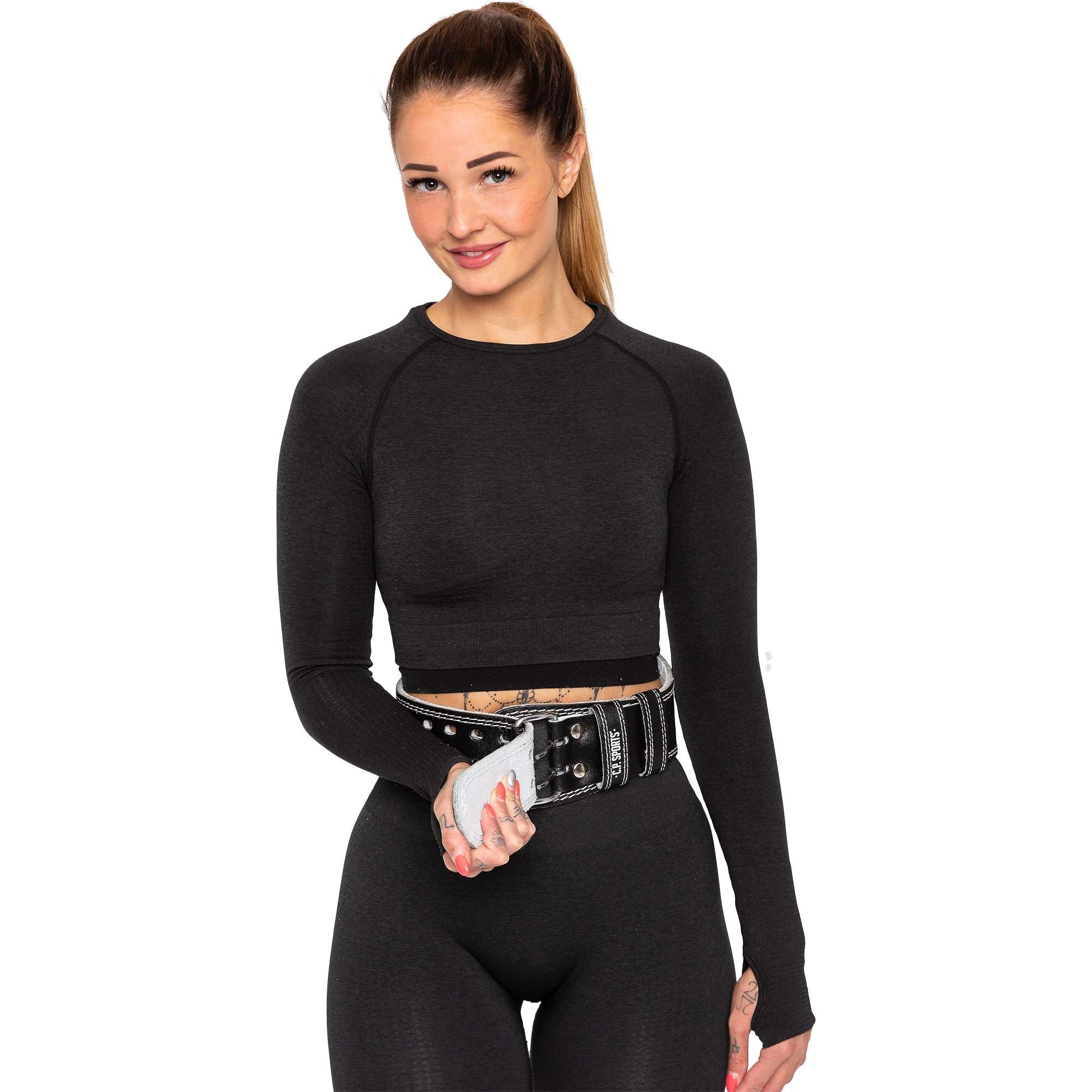 C.P Sports Wide Lifting Belt, black