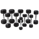 Master Fitness Hexagon set 1-10 Kg Hantelställ med Hantlar