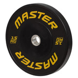 Master Fitness HG Bumperplate – Slitstarka viktskivor i solitt gummi