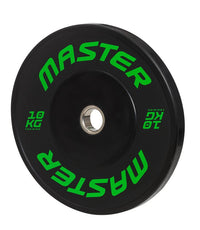 Master Fitness HG Bumperplate – Slitstarka viktskivor i solitt gummi