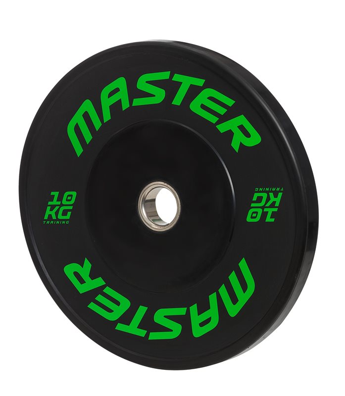Master Fitness HG Bumperplate – Slitstarka viktskivor i solitt gummi