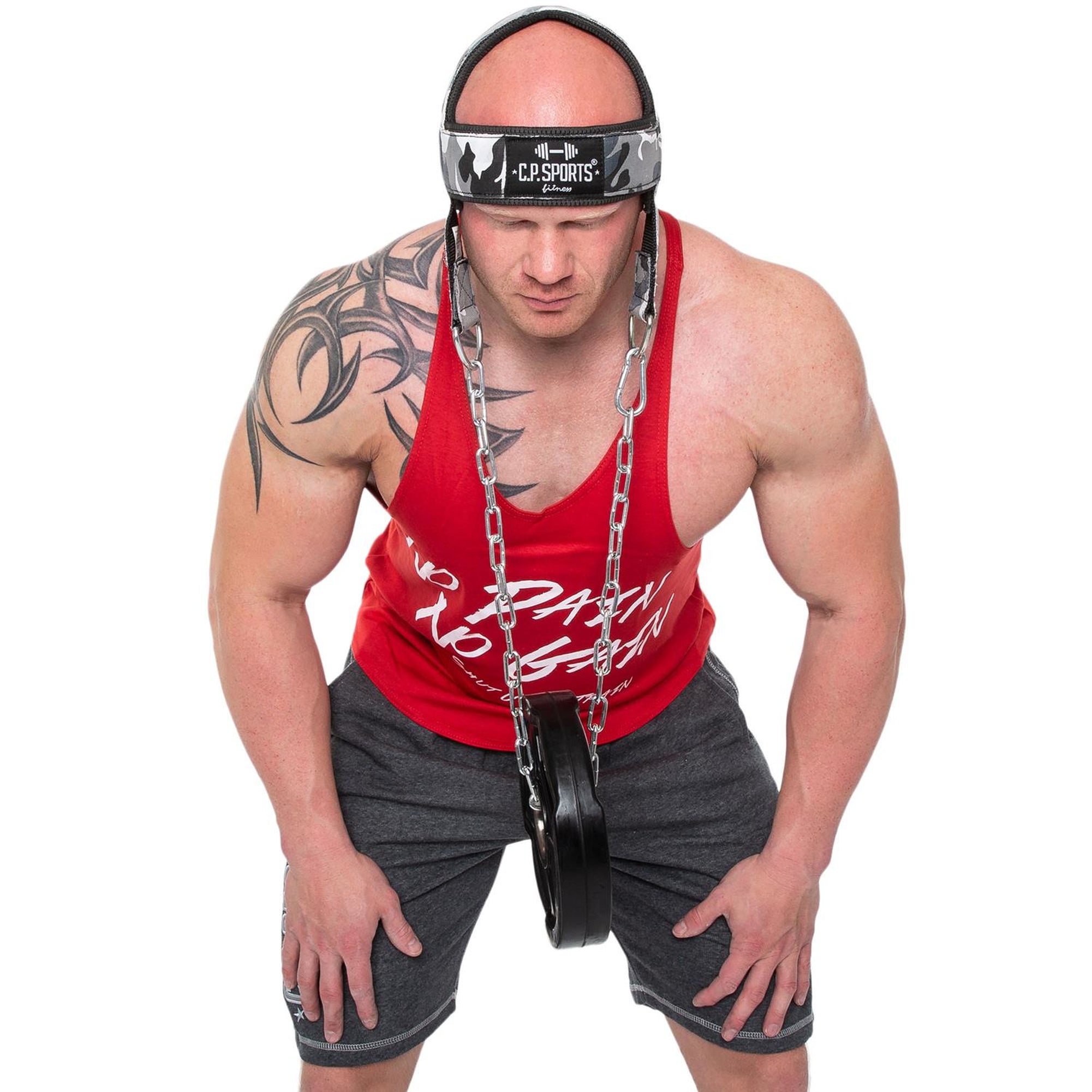 C.P Sports Neck Trainer, white camo