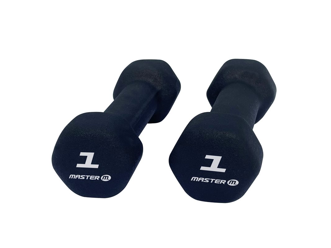 Master Fitness Neoprenhantlar Par 2x1. 1-10 KG