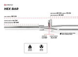 Gymstick Trap Bar 50 mm 182cm Hexbar – Stabilitet, styrka och seriös träning