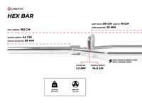 Gymstick Trap Bar 50 mm 182cm Hexbar – Stabilitet, styrka och seriös träning