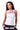 Nebbia Rib Cut Out Top, white