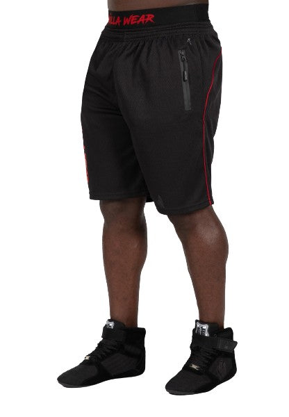 Gorilla Wear Mercury Mesh Shorts, black/red