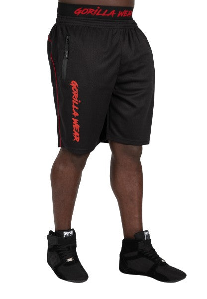 Gorilla Wear Mercury Mesh Shorts, black/red