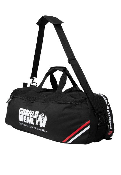 Gorilla Wear Norris Hybrid Gym Bag/Backpack, black