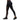 Nebbia Black Mesh Design Leggings, black