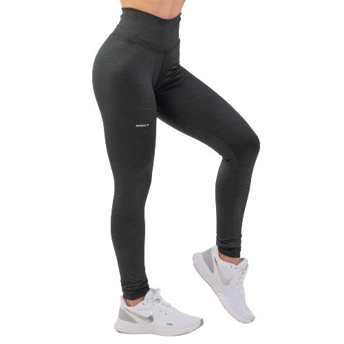 Nebbia Python SnakeSkin High-Waist Leggings, black