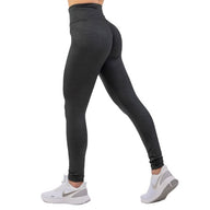Nebbia Python SnakeSkin High-Waist Leggings, black