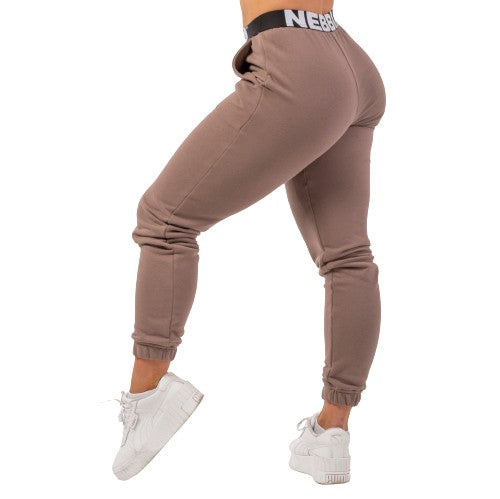 Nebbia Iconic Mid-Waist Sweatpants, brun- Nebbia