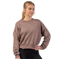 Nebbia Loose Fit Sweatshirt "Feeling Good", brown