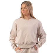 Nebbia Loose Fit Sweatshirt "Feeling Good", cream