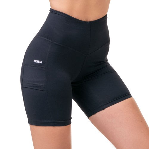 Nebbia Fit Smart Biker Shorts, black