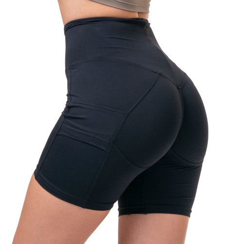 Nebbia Fit Smart Biker Shorts, black