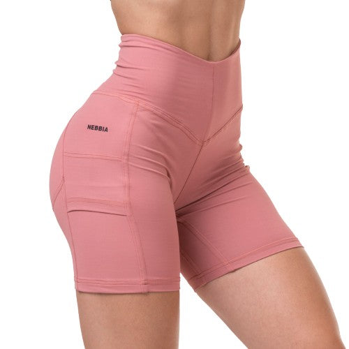 Nebbia Fit Smart Biker Shorts, old rose