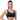 Nebbia Smart Zip Front Sports Bra, black