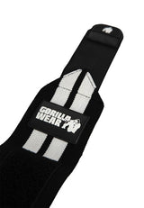 Gorilla Wear Elbow Wraps, black/white - 1,8 m