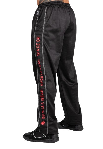 Gorilla Wear Functional Mesh Pants, black/red