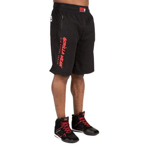 Gorilla Wear Augustine Old School Shorts, svart / röd