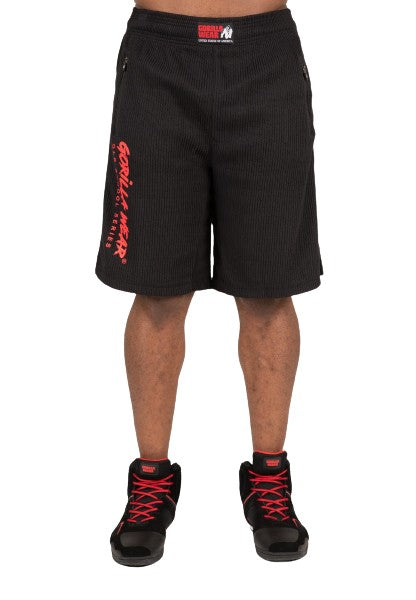 Gorilla Wear Augustine Old School Shorts, svart / röd