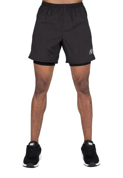 Gorilla Wear Modesto 2-In-1 Shorts, black