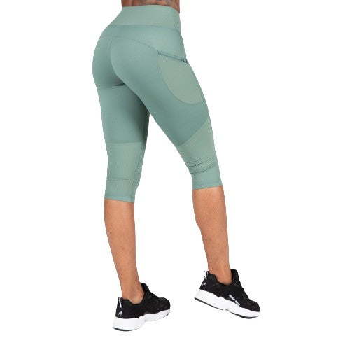 Gorilla Wear Monroe Cropped Leggings, army green
