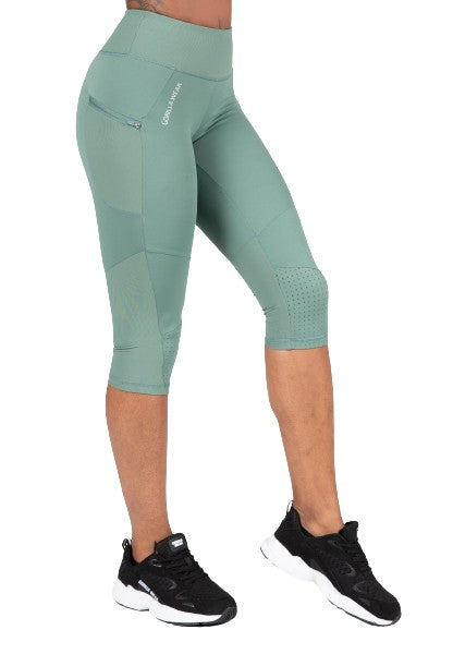 Gorilla Wear Monroe Cropped Leggings, army green