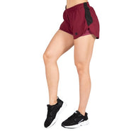 Gorilla Wear Salina 2-In-1 Shorts, burgundy red