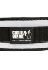 Gorilla Wear 4 Inch Women's Lifting Belt, black/white