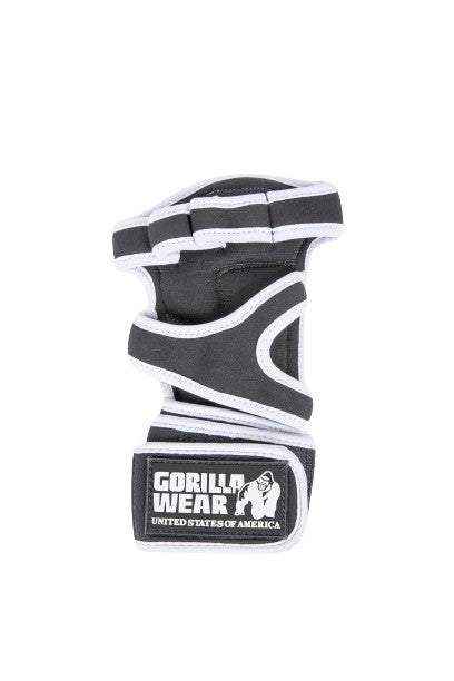 Gorilla Wear Yuma Weightlifting Workout Gloves, black/white